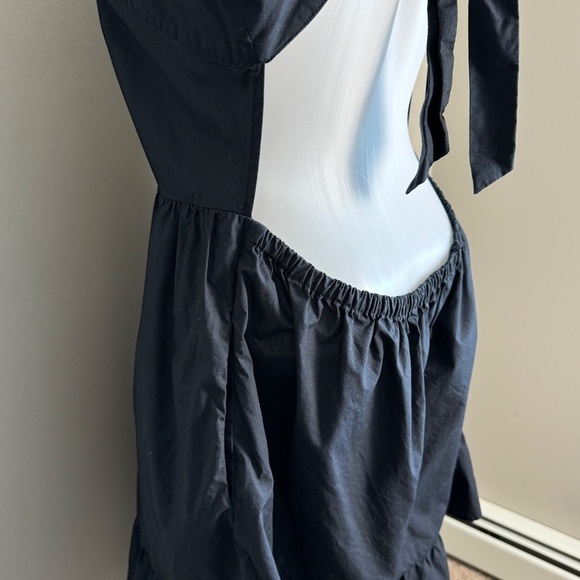 Who What Wear Black Sleeveless Backless Midi Shift Dress Size Large Summer - Picture 7 of 16